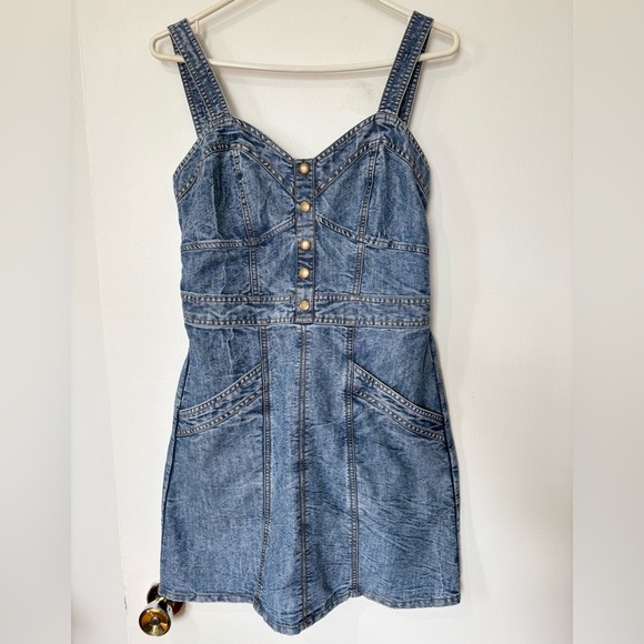 Japna Dresses & Skirts - ✨Japna Denim Dress with Button Front - Size M
